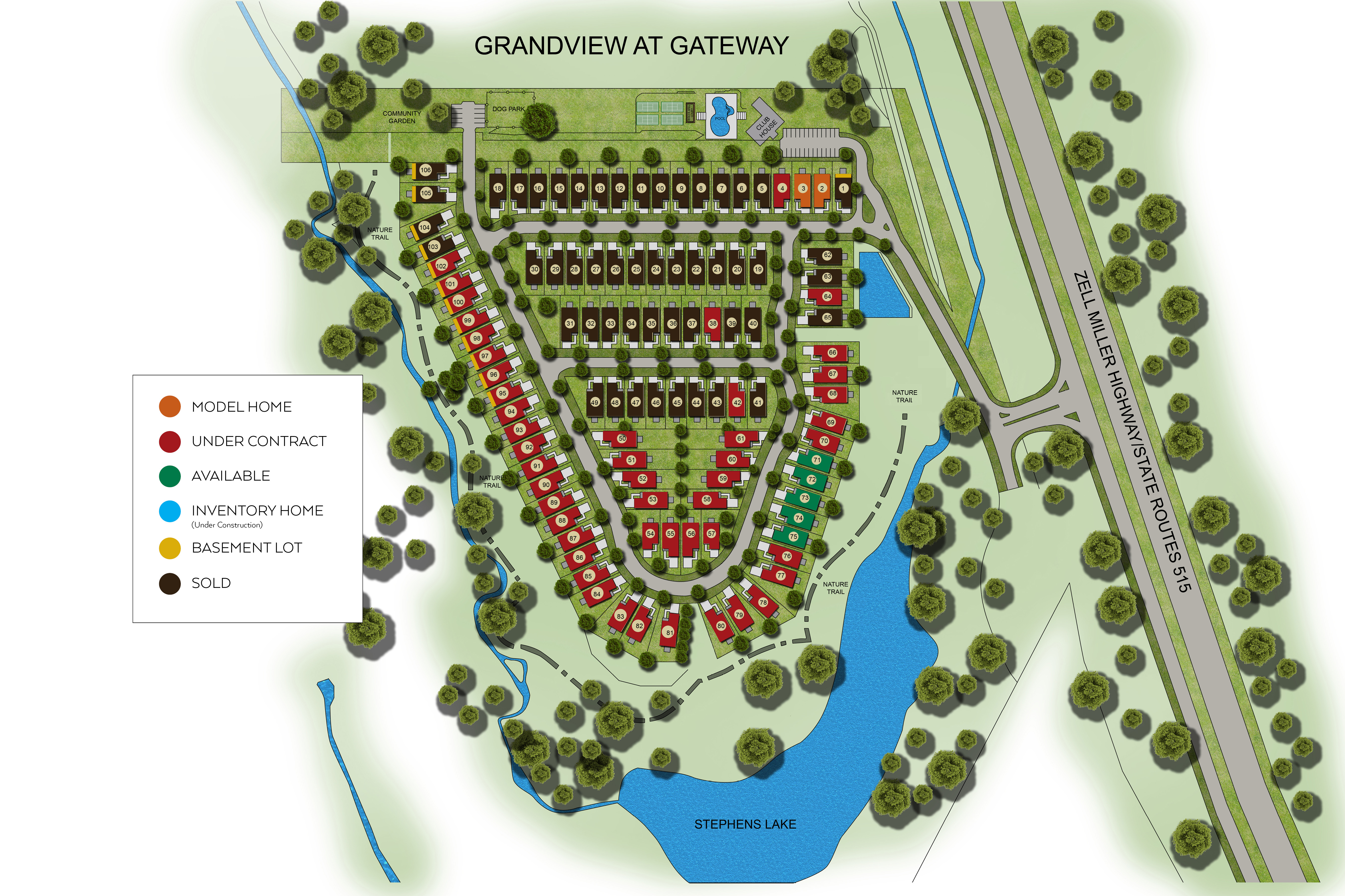 Grandview at Gateway Site Map